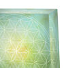 Blume des Lebens 3d, acrylglas, leuchtkraft, grün, grüne farbe, dekogegenstand,