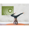 Wandbild für Yogastudios, Mandala, Mandala Art Work, grünes Bild, Feng Shui Bild Nordosten, Südosten, Harmonie, Olivgrün, online bilder bestellen. leinwandbild, Bilder für Yoga